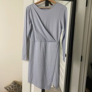 LIGHT BLUE SIDE SLIT DRESS